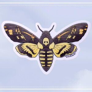 3‎ for $15 - Death's-Head Hawkmoth Sticker - Waterproof Vinyl Moth Decal